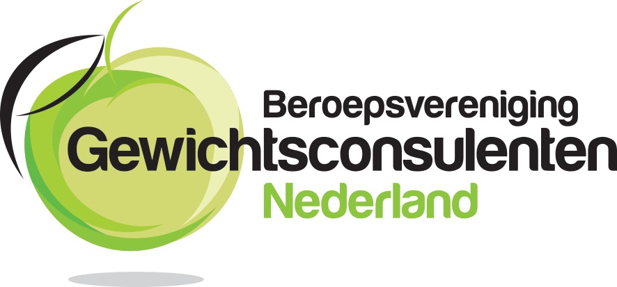 Logo BGN, met een abstracte appel en de volgende uitgeschreven tekst: Beroepsvereniging Gewichtconsuleten Nederland