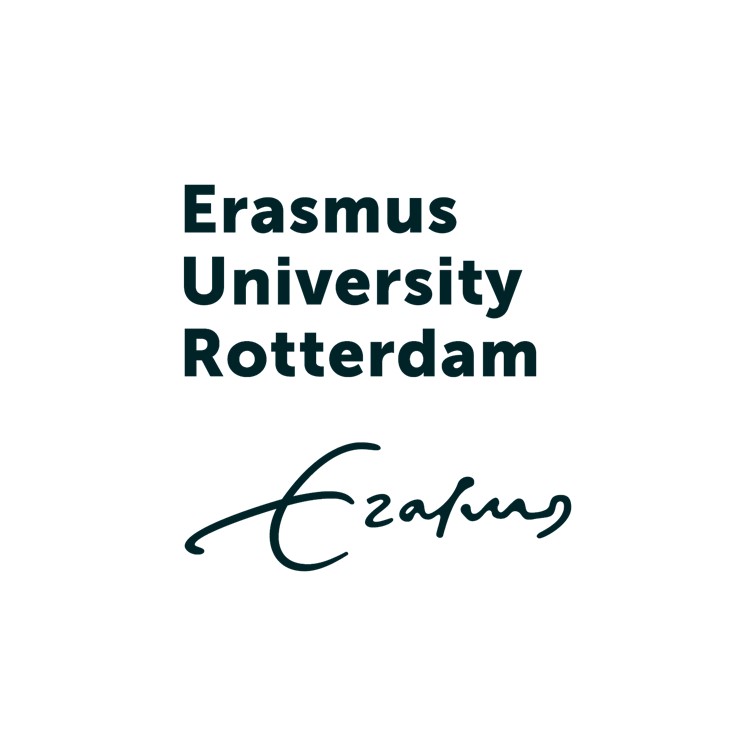 Logo EUR, uitgeschreven in tekst: Erasmus University Rotterdam