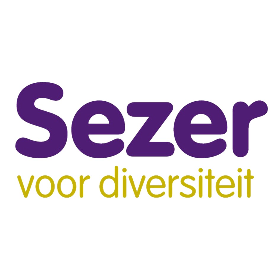Logo Sezer, in tekst: Sezer voor diversiteit