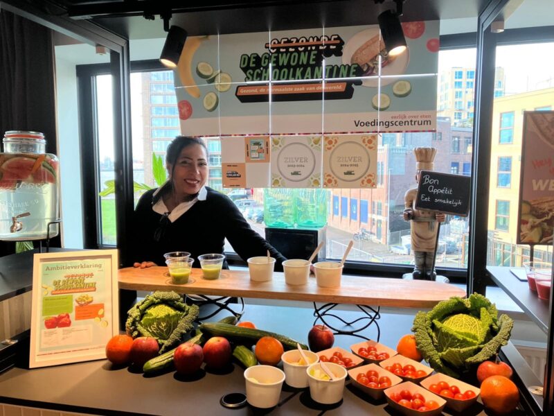 Gezond eten in de kantine van het STC