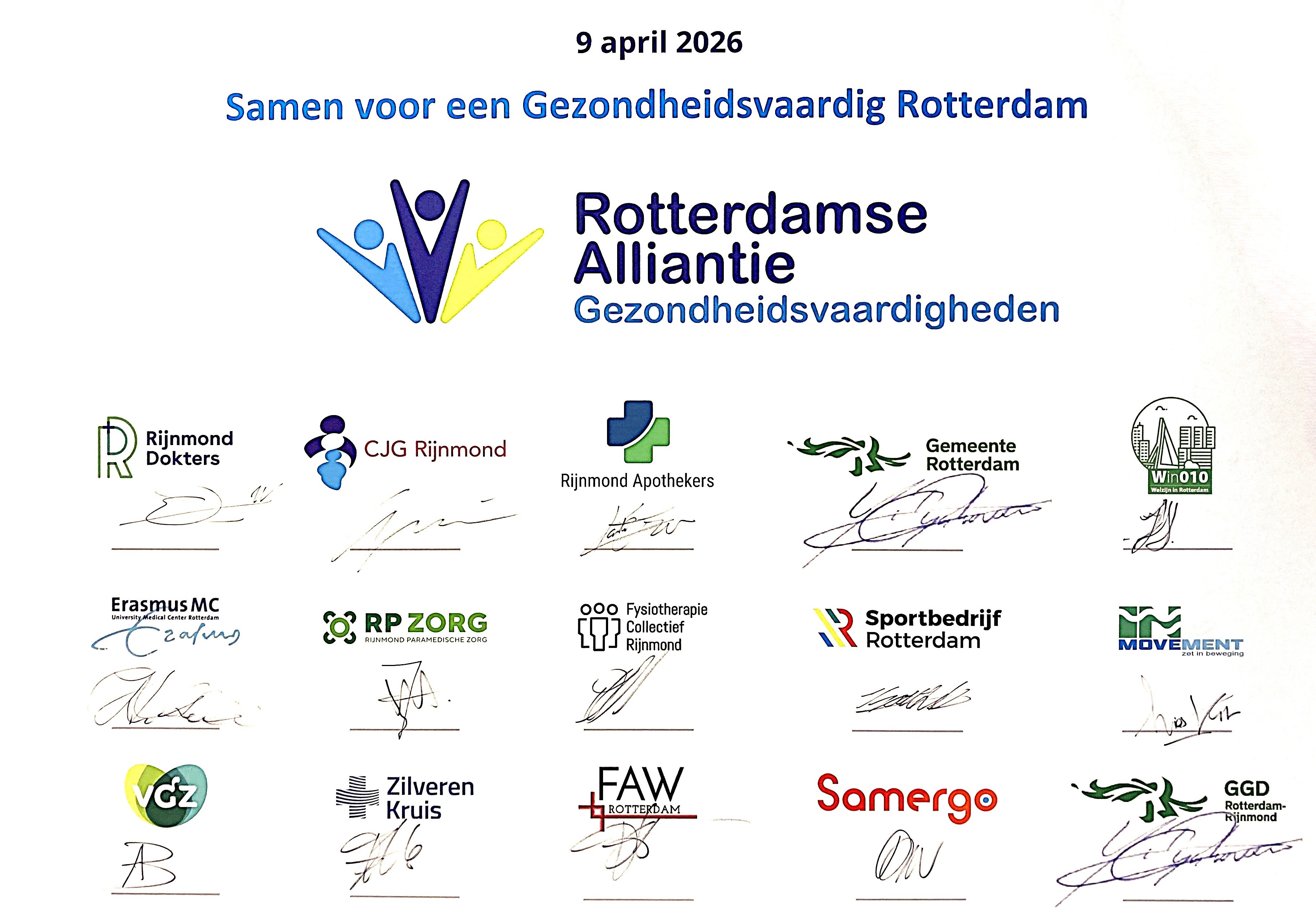 Het ondertekende akkoord